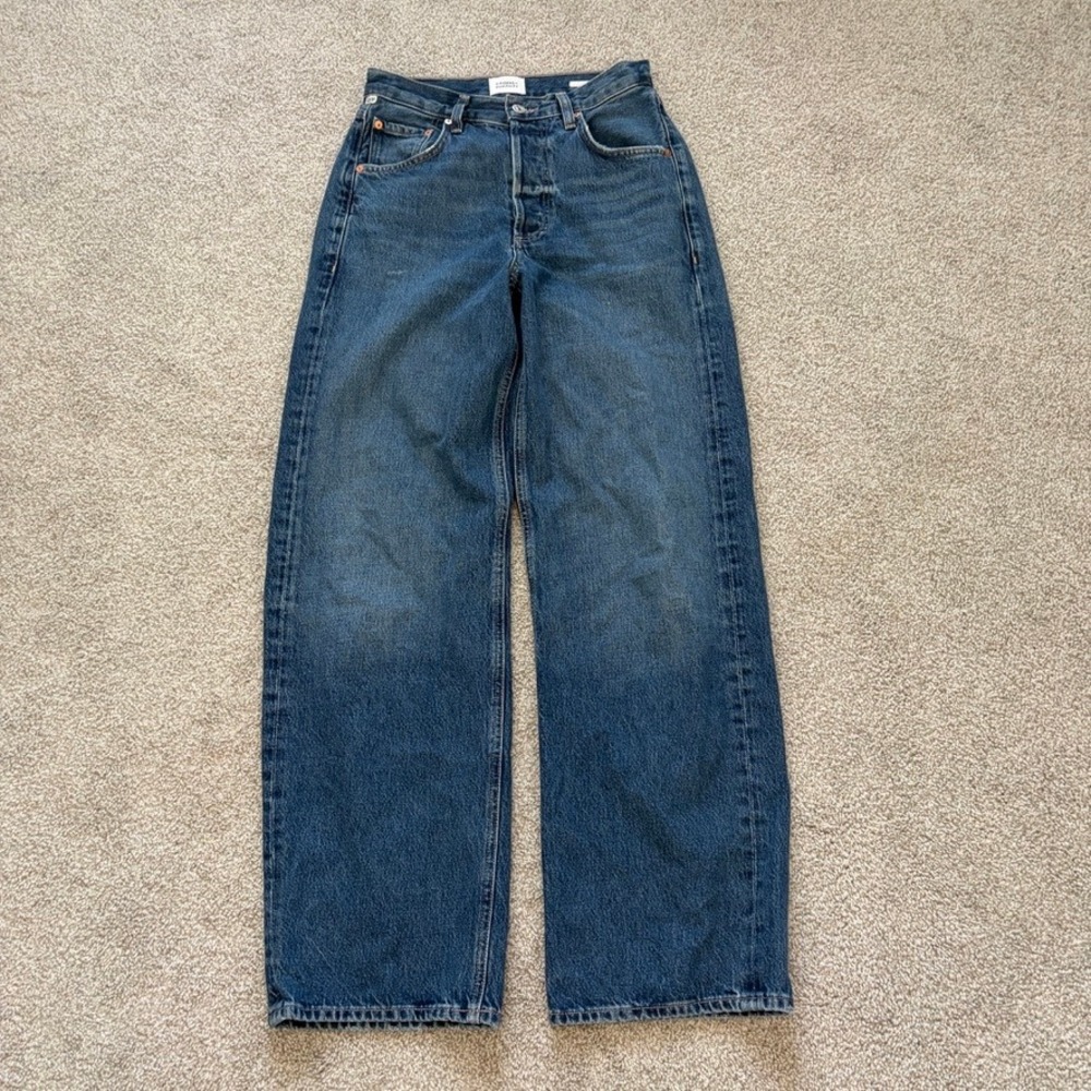 Citizens of Humanity Ayla Jeans Womens 25 Baggy Wide Leg Medium Wash Relaxed